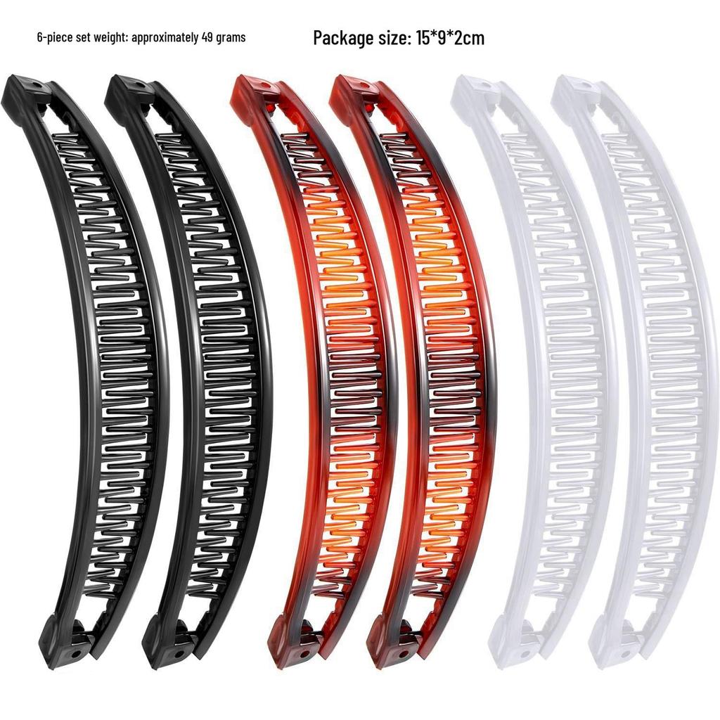 European & American Fashion Hairpin Set: Banana, Updo, Fish, Ponytail Clips & Insert Comb Hair Accessories