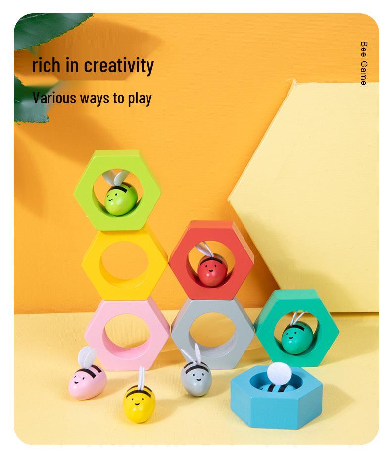 Montessori Bee Bead Toys - Hand-Eye Coordination & Brain Development Aid