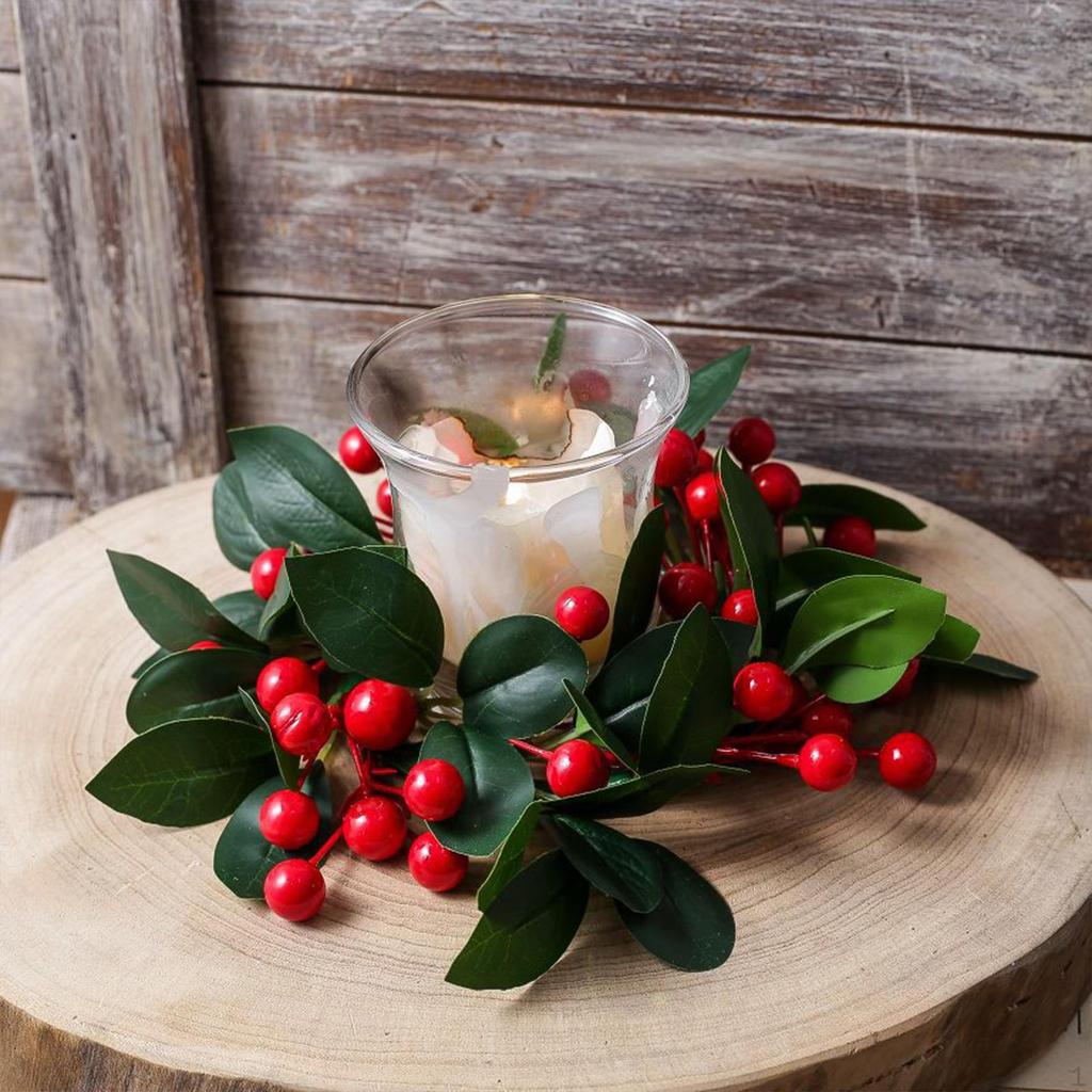 Weihnachts-Kerzenkranz Geschenke Ornament für Feier Bauernhaus Esszimmer