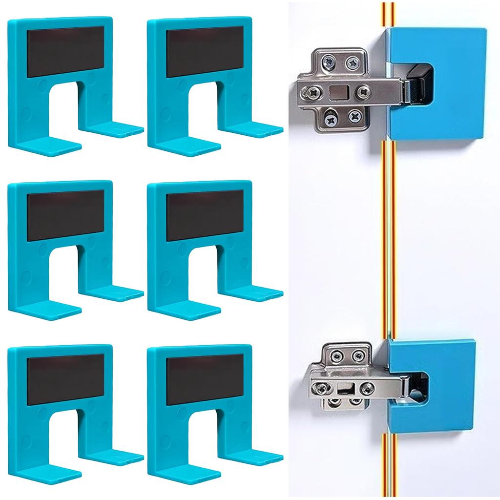Magnetic Cabinet Door Hinge Spacer with Positioning Guide Portable Cabinet Door Panel Hinge Fixator for Frame Panel
