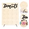 Wooden Donut Display Stand - Versatile Sweet Cart for Weddings, Birthdays & Bridal Showers for Table Decor, DIY Party Supplies