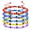 Color Crystal Beads Devil'S Eye Braided Bracelet Women'S Versatile Fashion Jewelry Br-1275