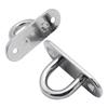 4Pcs Stainless Steels Pad Eye Plate Marine Hardware Hook Heavy Duty Ceiling Hook Half Opening Staple Hook Enduring