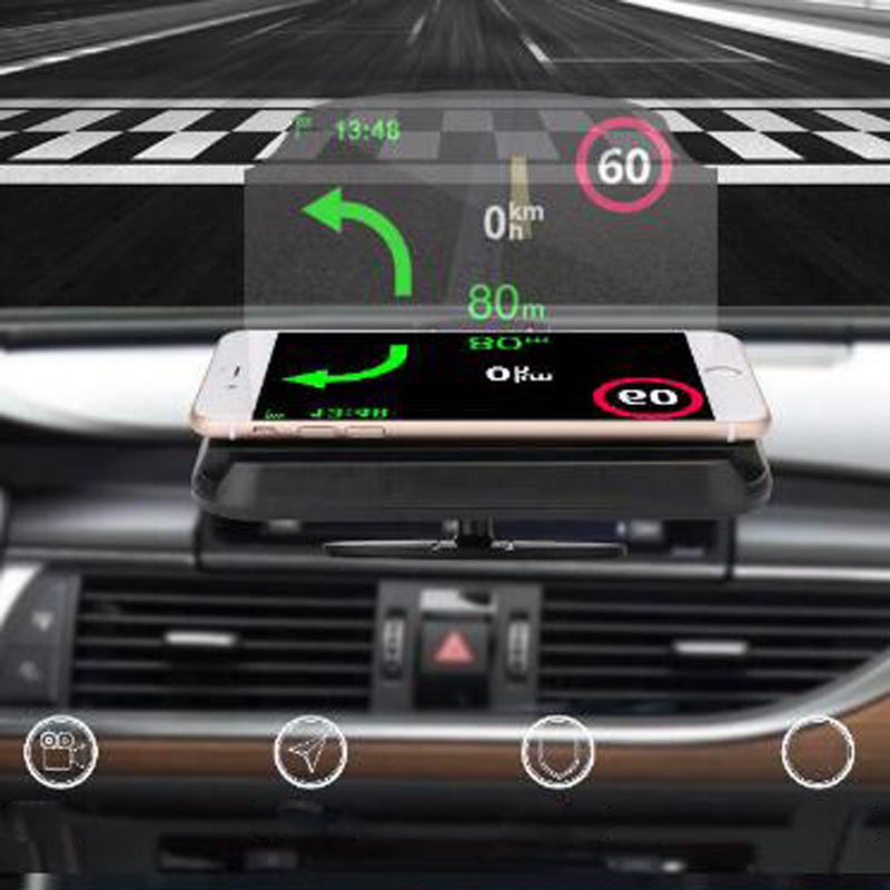 

Автомобильный складной GPS HUD Проекционный дисплей Кронштейн-навигационный держатель для телефона Мобильный телефон Подставка для сотовой связи