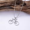 2pcs Stainless Steel Mountain Bike Necklace Bead Necklace