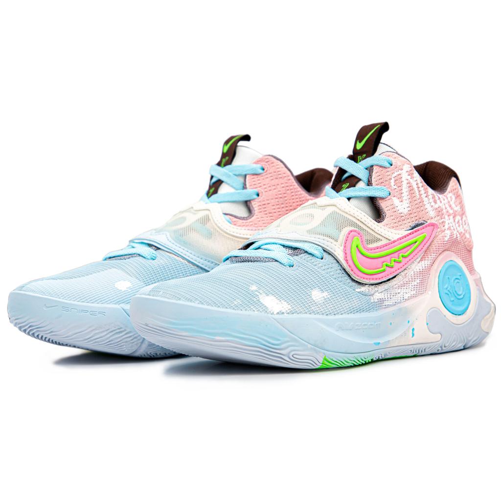 Nike KD Trey 5 X Slip Resistant Abrasion Resistant Slip Resistant Abrasion Resistant Mid top Basketball Shoes Men's DJ7554-014(Team241-)