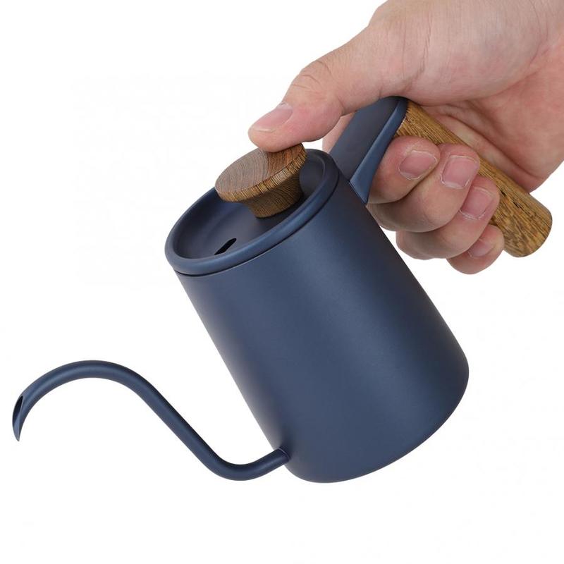 

350ml Fashion Stainless Steel Drop Handle Coffee Mug Long Pour Coffee Teacher Pour Coffee With Lid Kitchen Tools | Coffee Mugs