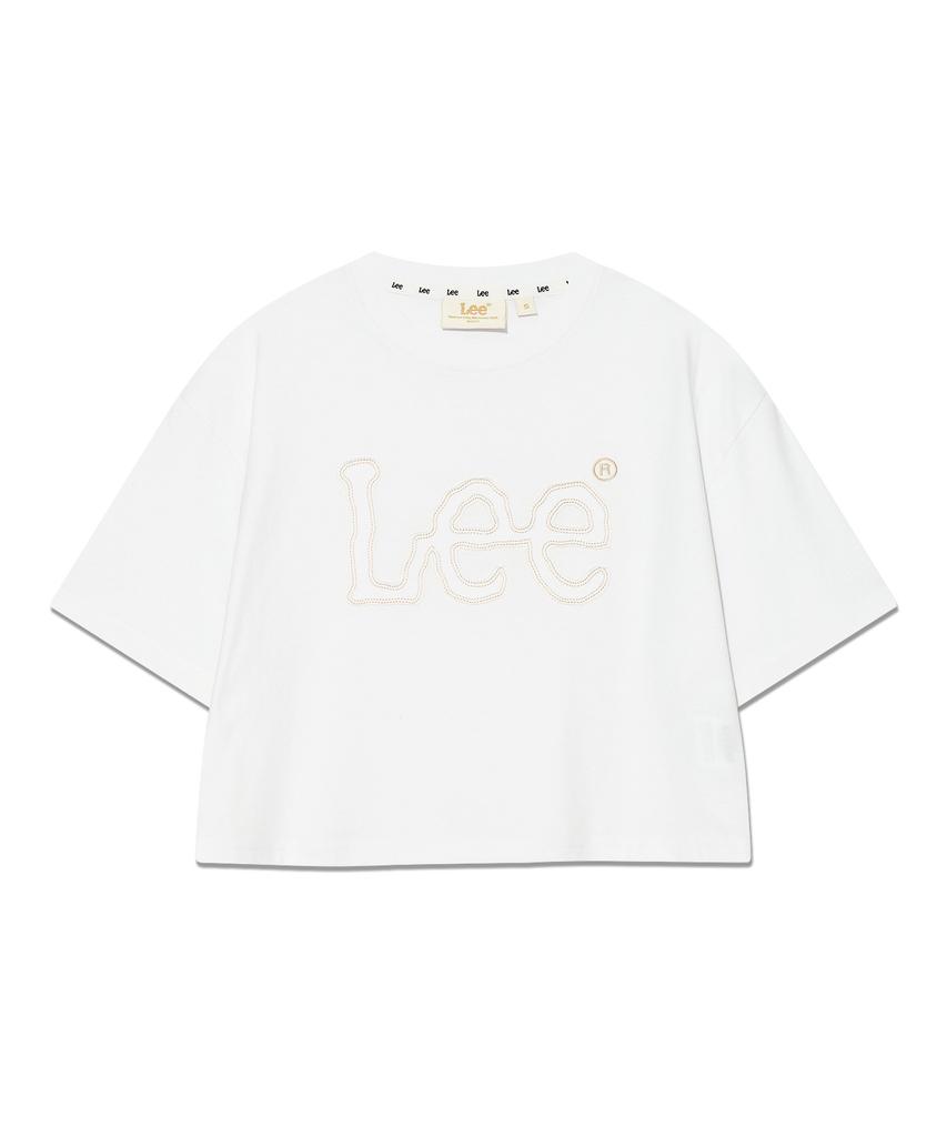 LEE Women'S Applique Big Twitch Logo T-Shirt White