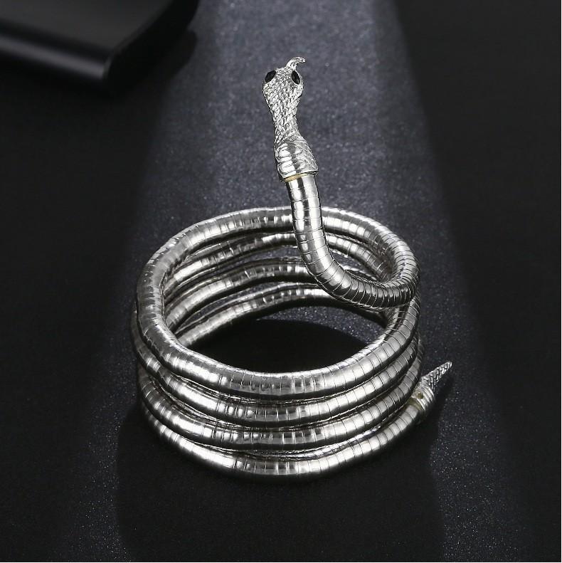 Damsmycke Elastiskt Ormhalsband Justerbart Punk Ormhalsband Semesterpresent Guldorm Damsmycke