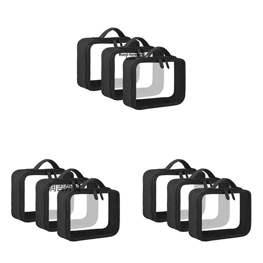 Travel Makeup Organizer Pvc Sealed Cosmetic Bag With Wall Mount For Toiletries And Accessories