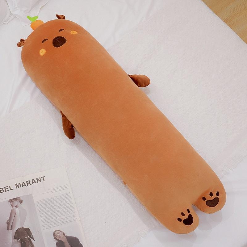 

Мягкая подушка-игрушка капибара, плюшевая кукла, кукла капибара, домашняя диванная подушка-кукла 70cm（0.65kg）