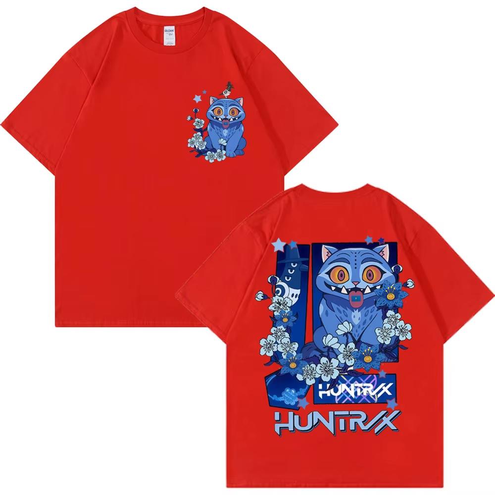 Nueva Película KPop Cazadores de Demonios Tigre Derpy 2025 Camiseta Moda Estética Hombre Mujer Camisetas Cuello Redondo Camiseta Casual Oversize Verano