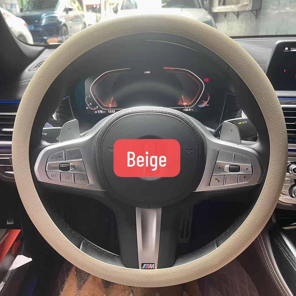 Ultra-thin Silicone Steering Wheel Cover - Non-slip, Wear-resistant, Universal Fit for All Seasons