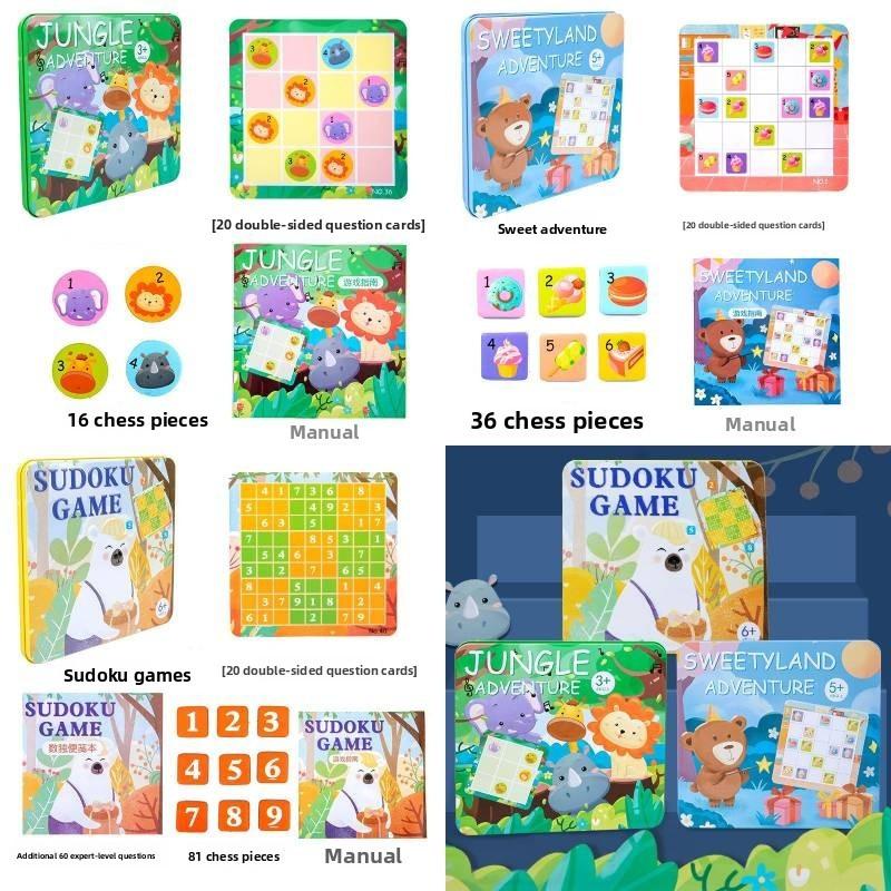 Childrens Wooden Magnetic Sudoku Puzzle Toy For Logic And Brain Training