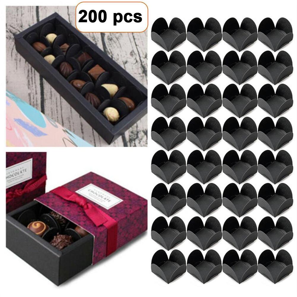 Vysoce kvalitní papírová vanička na čokoládu 200 ks pro balení dezertů