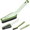 Cute 4-in-1 Bathroom Cleaner Brush Carrot-shaped Plastic Floor Cleaning Brush Stiff Bristle Rubber Scraper Crevice Brush Tool