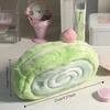Storage Pencil Pouch Cute Swiss Roll Pencil Case Versatile Pencil Bag  Desktop
