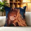 T-The Rising of the Shield Hero  Pillow Case Square Double-Sided Sofa Cushion Cover Bedroom Bedside Pillow