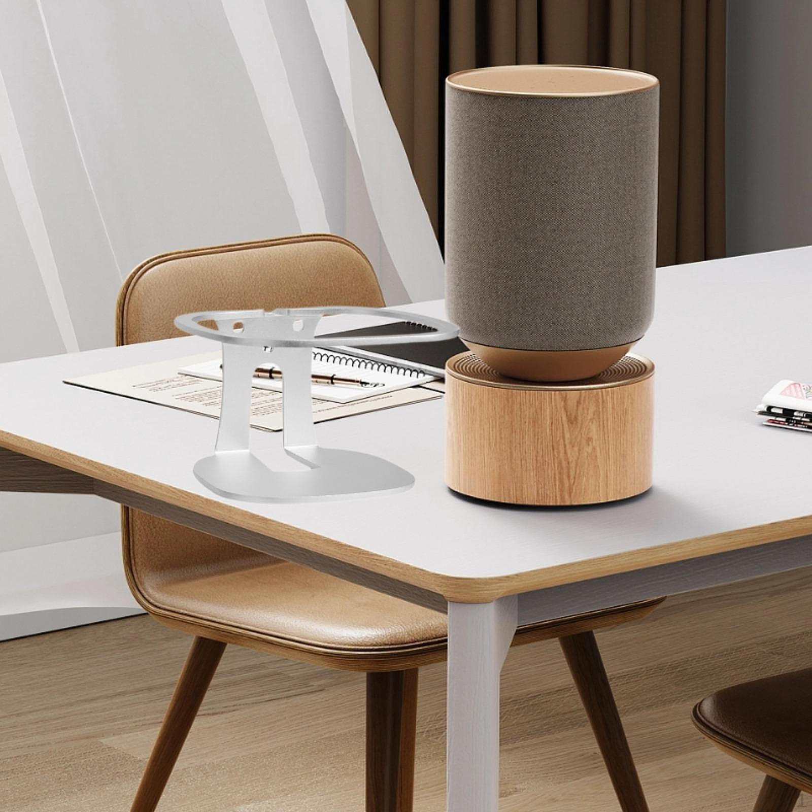 

Настенный держатель для динамика с винтами для украшения дома, простая установка, портативный серебряный