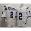 LSU Tigers Football Trikot Herren College Stil Bestickt Trainingsuniform NCAA Teamkleidung