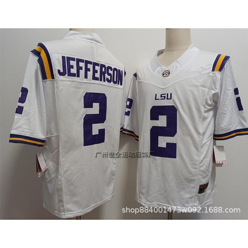 LSU Tigers Football Trikot Herren College Stil Bestickt Trainingsuniform NCAA Teamkleidung