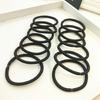 Pack of 100 Black Elastic Hair Bands, Secure Your Hair in Style Black Hair Tie
