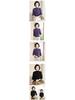 Luomeng 100% Pure Wool Thick Half-Collar Knit Sweater for Middle-Aged & Elderly Women