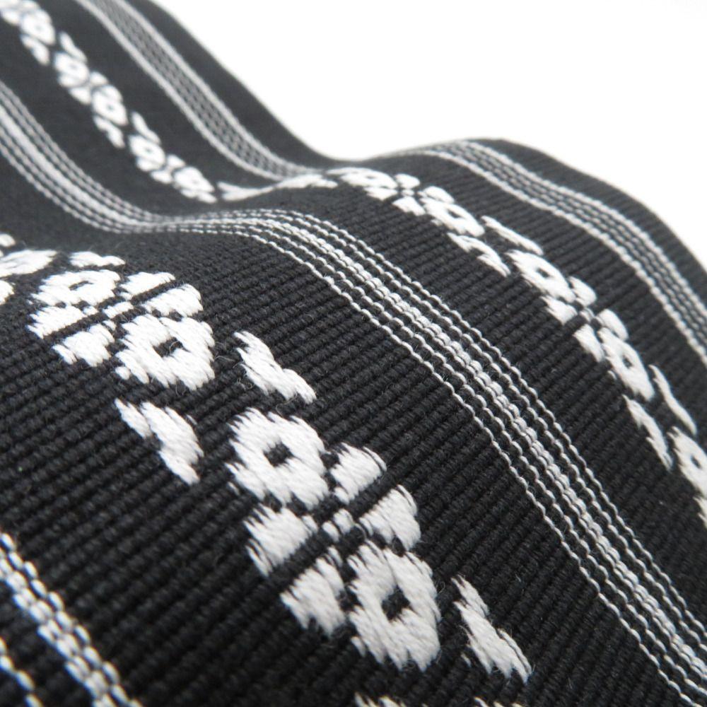 Used Kakuobi (Square Obi) 100% Cotton, Cotton Kakuobi, Made in Japan, Kenjo Pattern, Black x White, Men's, Standard, Yukata Obi, Men's Obi, Kimono,