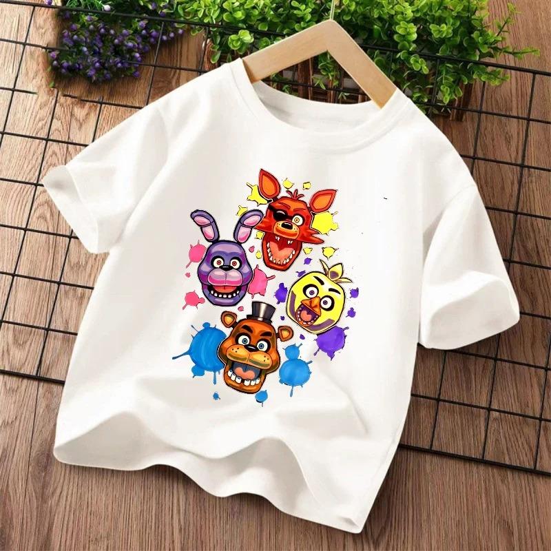Νέα Παιδικά T-shirts Five Nights At Freddys FNAF Γραφικό Καρτούν T-shirt Παιδικά Casual Αθλητικά Μπλουζάκια Κοντομάνικα Παιδικά Ρούχα
