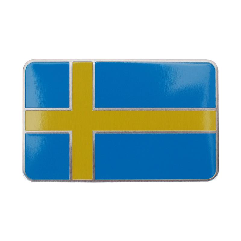 

National Flag Car Sticker For Mini Cooper R50 R52 R53 R55 R56 R57 R58 R60 R61 PACEMAN COUNTRYMAN CLUBMAN COUPE ROADSTER One Sweden 80x50mm