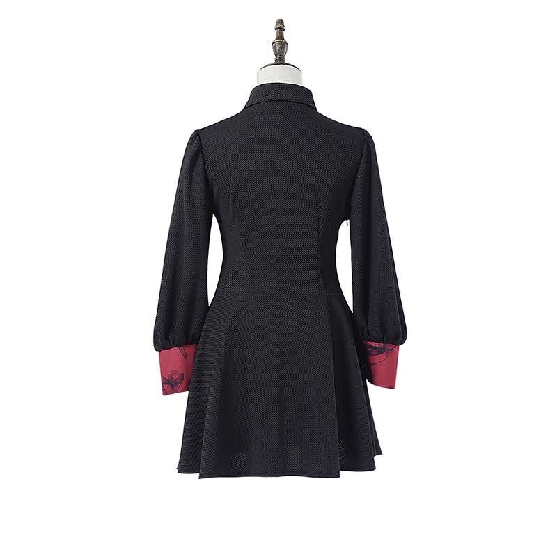 Nouă rochie gotică medievală în negru și roșu victorian stil vampir renascentist punk corset rochie victorian goth fustă bustieră cu șireturi