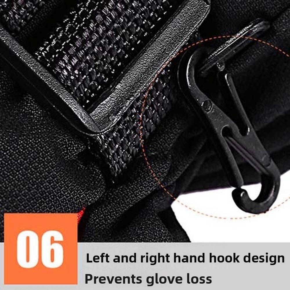 Soft Ski Anti-cold Gloves Anti-splash Water Thickened Finger Mittens  Cycling