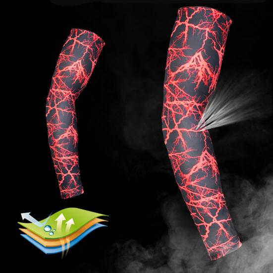 Atletiske ærmer Camouflage design Åndbarhed Udendørs tilbehør Armærmer UV-beskyttelse til beskyttelse