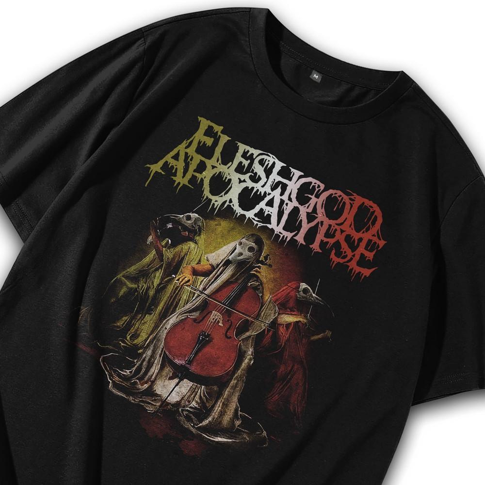 Смертельный металл Fleshgod Apocalypse Футболка Группа Унисекс Футболка XXXXL