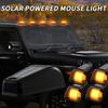 Solar Roof Mouse Light 12LED Car Roof Light Truck Pickup Truck Roof Modification Warning Light