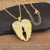 Nidin Hot Sale Eagle/Wing/Feather Shape Personality Pendant Necklace For Female Male Hip-Hop Style Clavicle Chain Jewelry Gifts