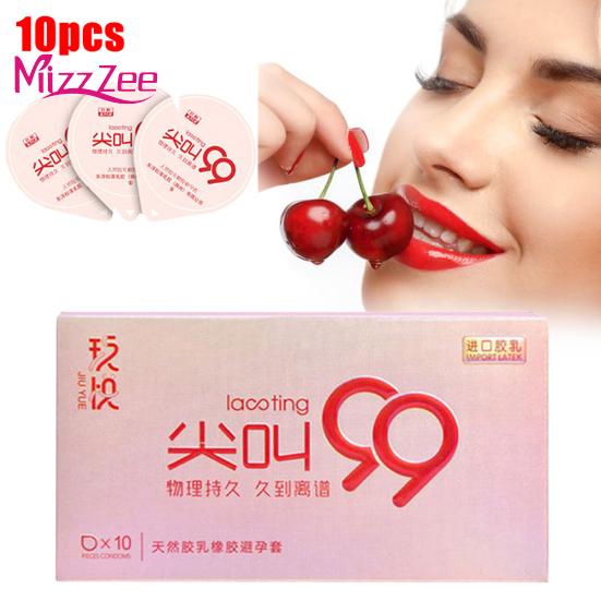 Mizz Zee 10Pcs Condom Male Ultra Thin Latex Sleeve Contraception Penis Adult