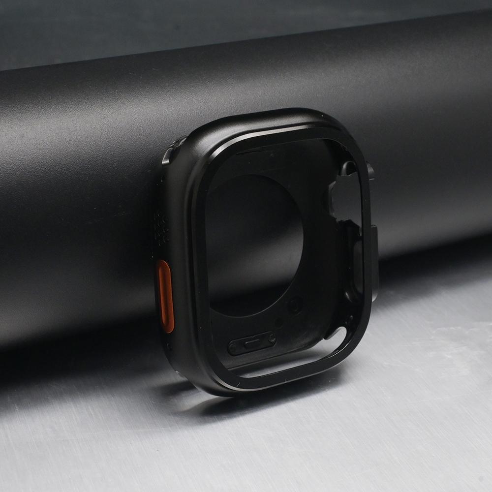

Металевий захисний чохол для Apple Watch Ultra 3 49 мм Бампер Захисна рамка Чохол для Iwatch 11 10 46 мм 9 8 7 6 5 4 SE3 44 мм 45 мм 44mm(Series6 5 4 SE) чорний