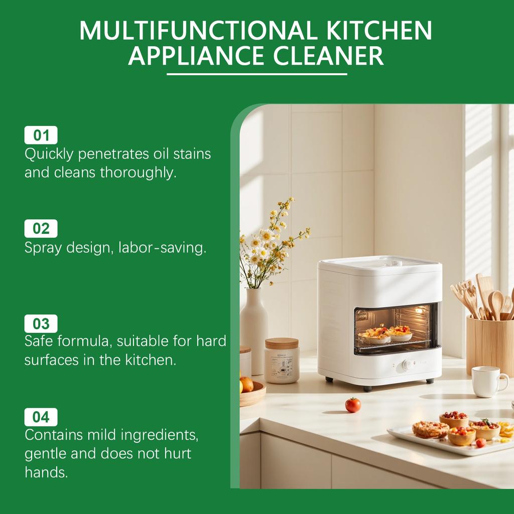Jakehoe Kitchen Appliance Cleaner Cleaning Oil Hood Stove Multi-purpose Heavy Oil Cleaner