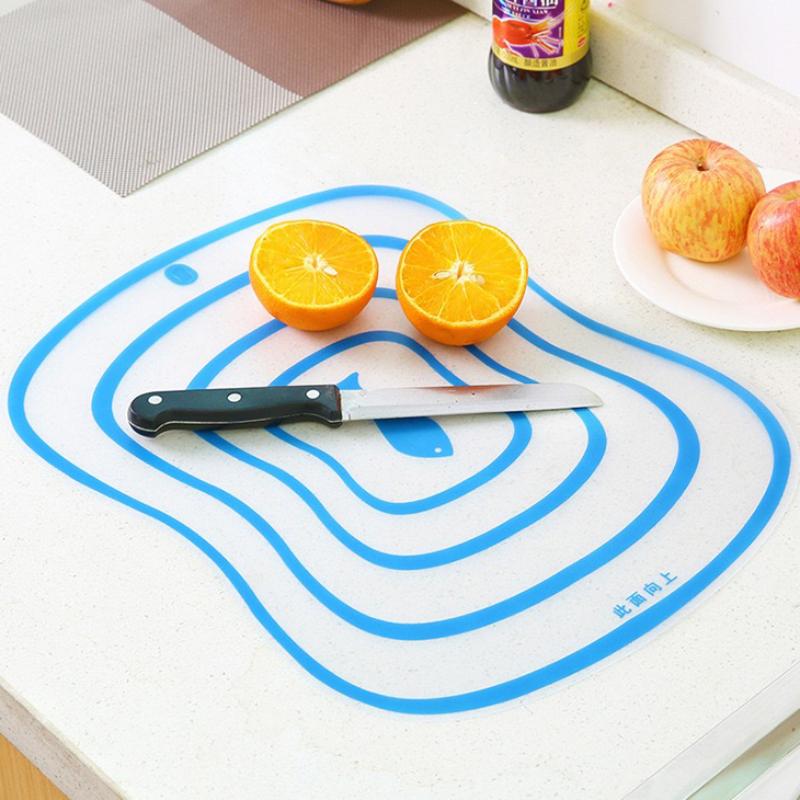 Kitchen Non-Slip Chopping Blocks Tool Flexible Transparent Cutting Board Kitchen Pp Cutting Boards Classification Chopping Board