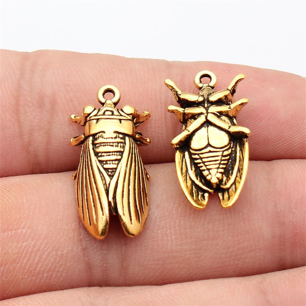 Żaby Owady Stworzenia Ogrodowe Amulet Antyczny Brąz Stop Cynku Materiały do Tworzenia Biżuterii Styl Dziecięcy Bransoletka Amulety