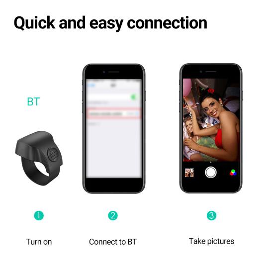 Wireless Remote Control Intelligent Large Distance Rechargeable Long Battery Life High Sensitivity Taking Photos Portable Mini Bluetooth-compatible