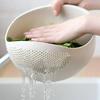 1/3pcs-Colander Rice Bowl Drain Basket Fruit Bowl Washing Drain Basket with Handle Washing Basket Home Kitchen Organizer Skims