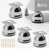 4pcs Sanded Metal Furniture Legs - Durable Replacements for Sofas, Cabinets and DIY Projects, Easy To Install, Modern Design.