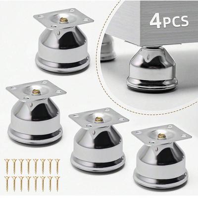 4pcs Sanded Metal Furniture Legs - Durable Replacements for Sofas, Cabinets and DIY Projects, Easy To Install, Modern Design.