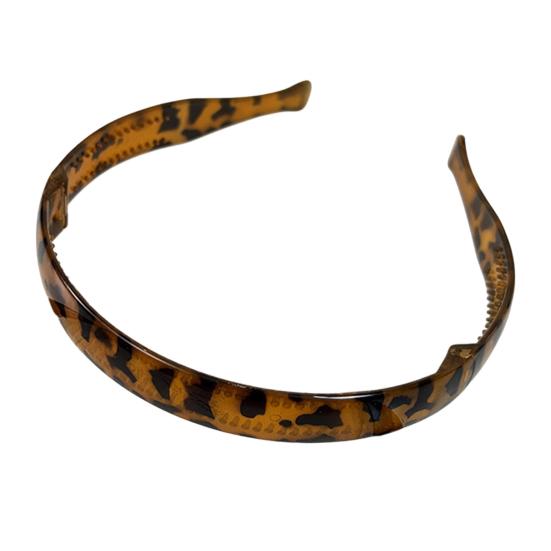 Folding Headband Acrylic No Pressure Anti-Slip Tortoiseshell Pattern Retro Style Adjustable Hair Hoop Hair Accessory