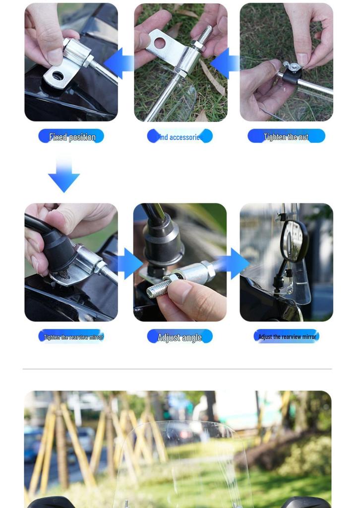 Electric Vehicle & Scooter Universal HD Transparent Windshield