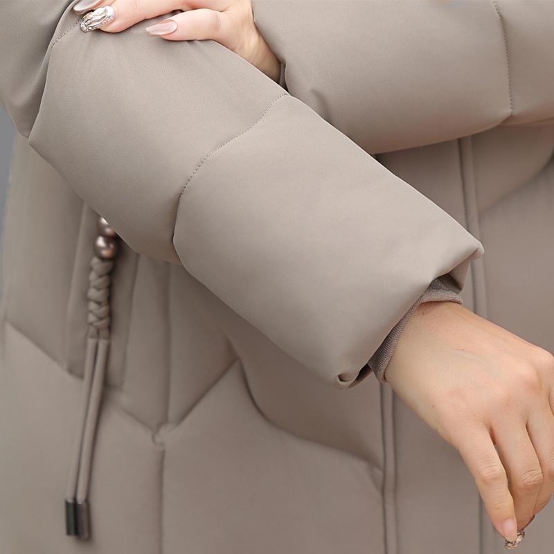 Plus Size XL-6XL Middle Age Women's Winter Jackets New In Coats Elegant Loose Thick Warm Long Parkas Female Outerwears
