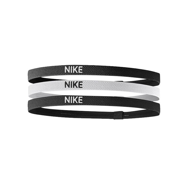 Nike Odprowadzająca pot Antypoślizgowa Sportowa Opaska na głowę Unisex akcesoria NJN04036OS Basic Packaging-Box Not Included,3 Pack black