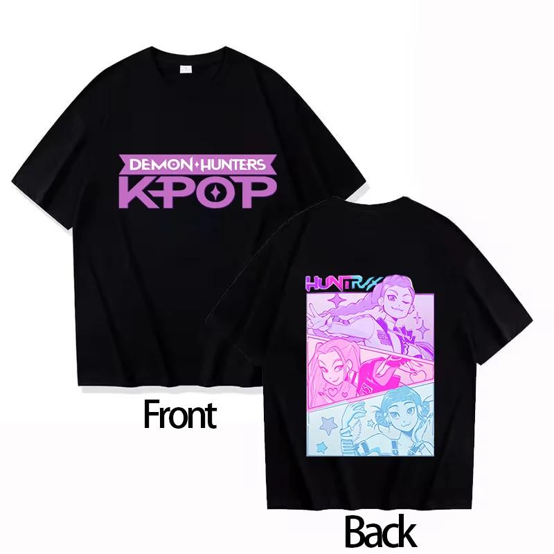 Hot Sale Boys Girls T-shirt Movie KPOP Demon Hunter RUMI O-Neck Women Men Short Sleeve Comfortable Soft Loose Casual Oversized Summer New Tee